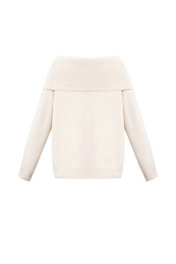 Achterkant beige trui