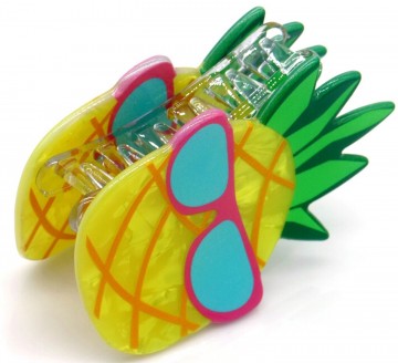 Ananas met zonnebril haarclip