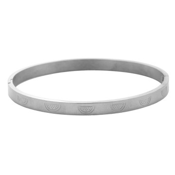 Armband bangle   zilverkleurig