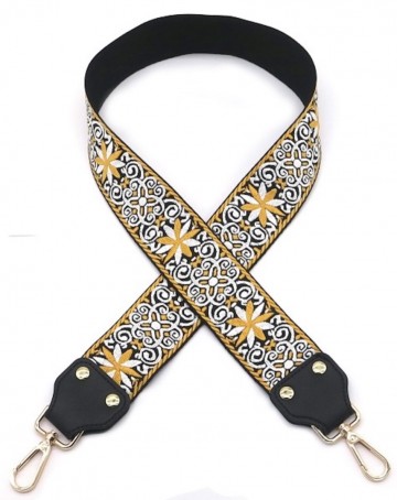 Bagstrap   5 centimeter   geel