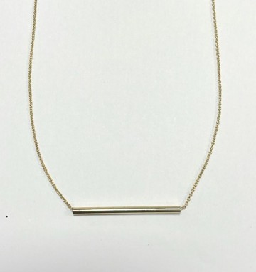 Bar ketting goudkleurig