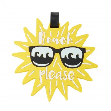 Beach please   suitcase tag