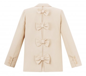 Blazer met strikjes aan de achterkant