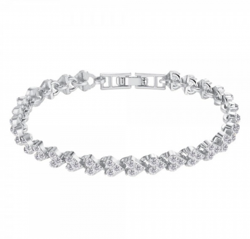 Blingbling armband   zilverkleurig