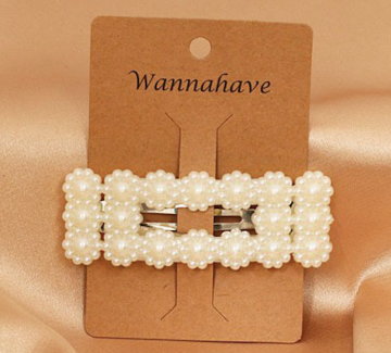 Chique haarklem imitatieparels