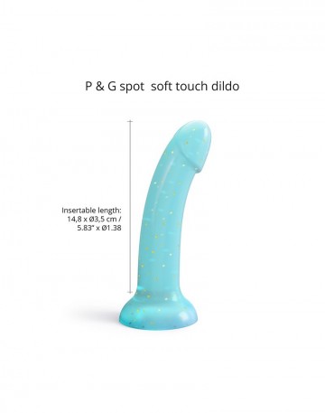 Dildo met sterren blauw