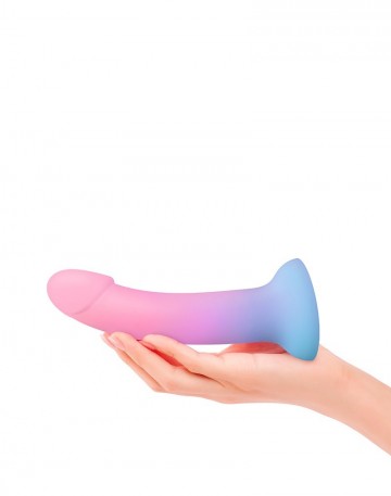 Dildo met zuignap blauw roze paars