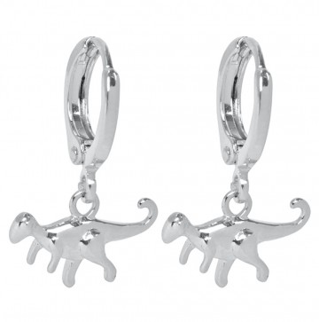 Dino oorbellen   gold plated