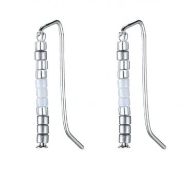 Earlines   metallic look   zilverkleurig