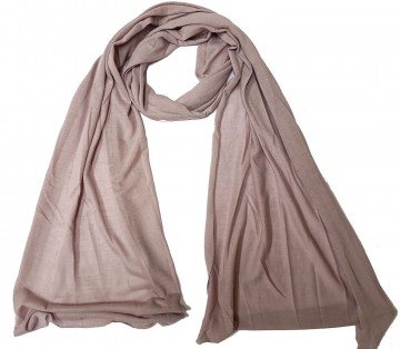 Effen sjaal viscose bruin