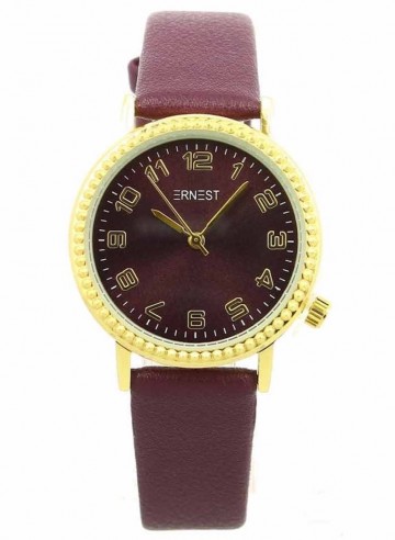 Ernest horloge   dore serra   donkerpaars