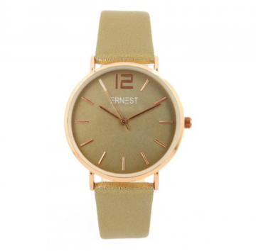 Ernest horloge   goudkleurig brons