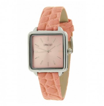 Ernest horloge   koraal kleurig