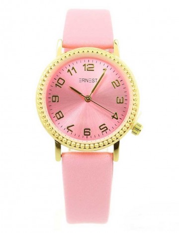 Ernest horloge   roze goudkleurig