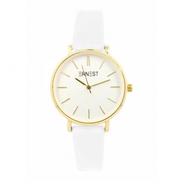 Ernest horloge   wit goudkleurig