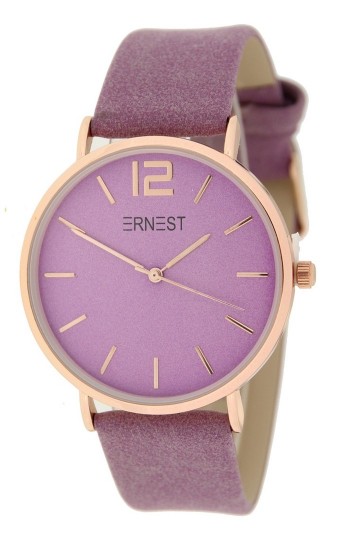 Ernest horloge lila   40 millimeter