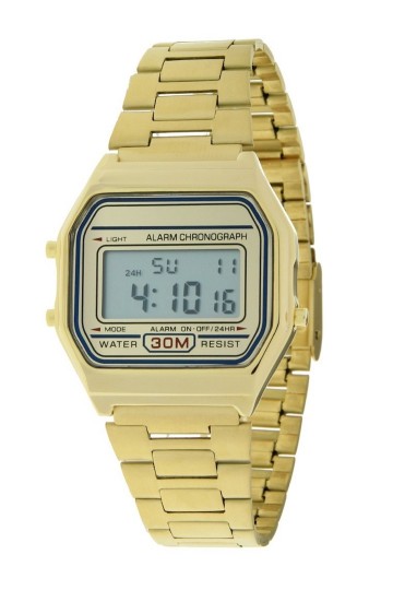 Ernest horloge old skool goudkleurig