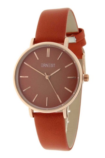 Ernest horloge rood brick