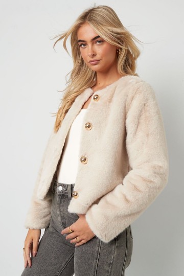 Fake fur jacket