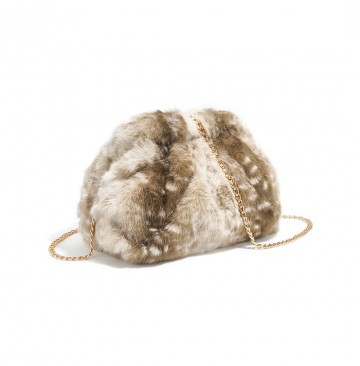 Fake fur schoudertasje
