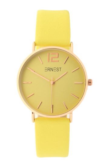 Geel horloge ernest