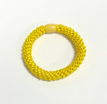 Gele hairtie elastiek gezond voor je haar