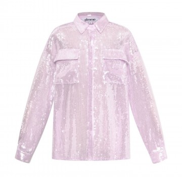 Glitter blouse paars 0