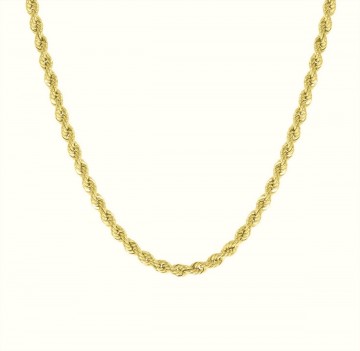 Goudkleurige ketting   rvs