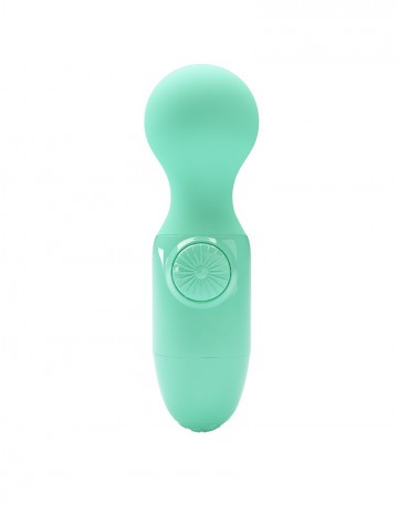 Groene mini vibrator met harder zachter draaiknop