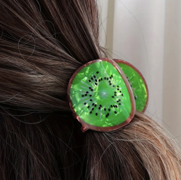 Haarclip kiwi
