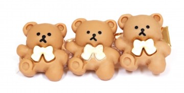 Haarclip met beertjes   5 centimeter