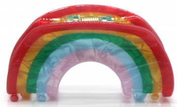 Haarclip regenboog