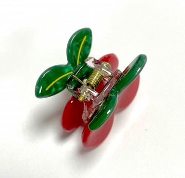 Haarclipje met kersen