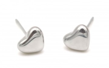 Hartjes oorbellen   studs   hypoallergeen