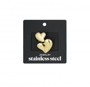 Hartjes ring goudkleurig