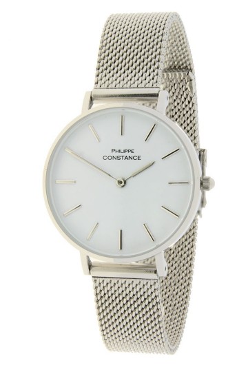 Horloge full stainless steel   zilverkleurig