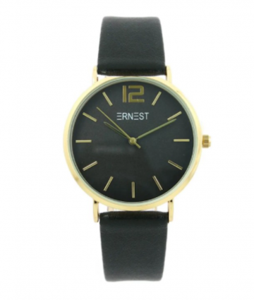 Horloge zwart goudkleurig