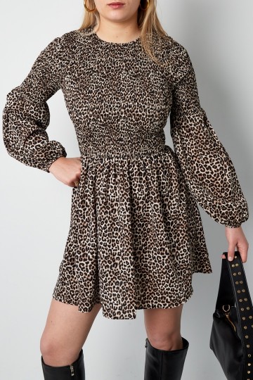Jurk voor dames met luipaard print