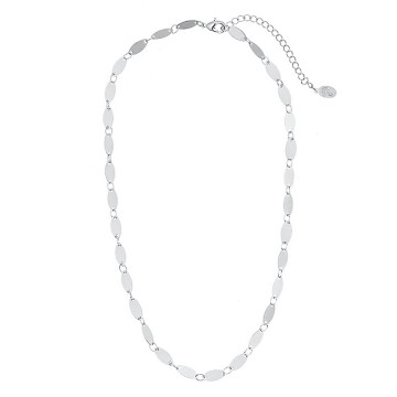 Ketting   schattige ovaaltjes   gold plated