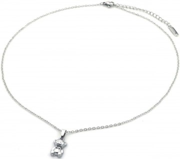 Ketting beer hangertje zilverkleurig