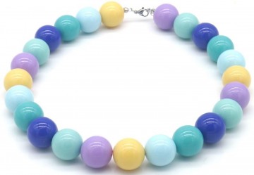 Ketting blauw paars turqoise