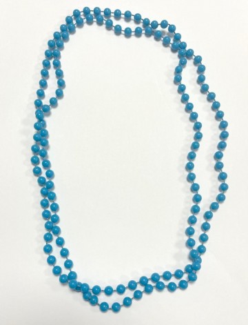 Ketting met blauwe kralen
