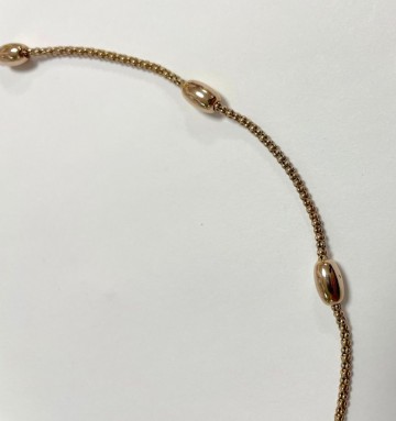 Ketting rose kleurig   925 sterling zilver