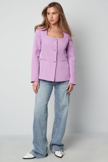 Lila kleurige blazer