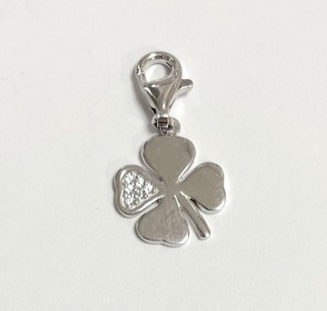 Losse hanger klavertje vier