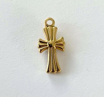 Losse hanger kruis   stainless steel