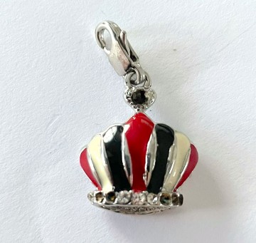 Losse hanger met zirkonia steentjes