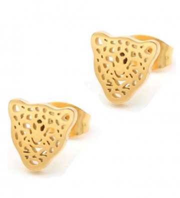 Luipaard oorbellen goudkleurig