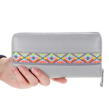 Luxe portemonnee grijs