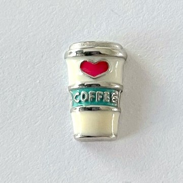 Memory locket charm coffee